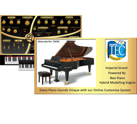 Hybrid Modeled Bosendorfer 290SE Piano