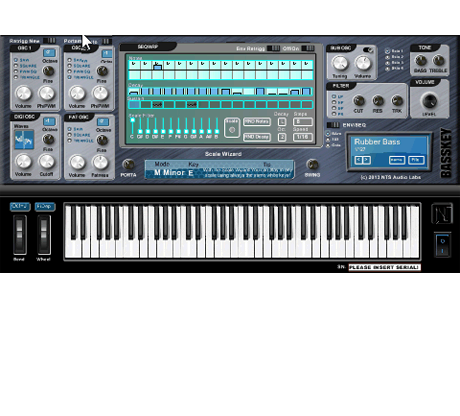 Virtual Analogue Bass Synthesizer
