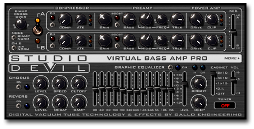 Virtual Bass Amp Pro Modeling Plugin