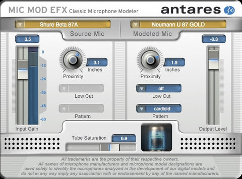 Mic-Mod EFX Microphone Modeling Software