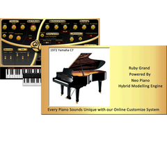 Ruby Grand 1972 Yamaha C7 sound with Ivory Keys