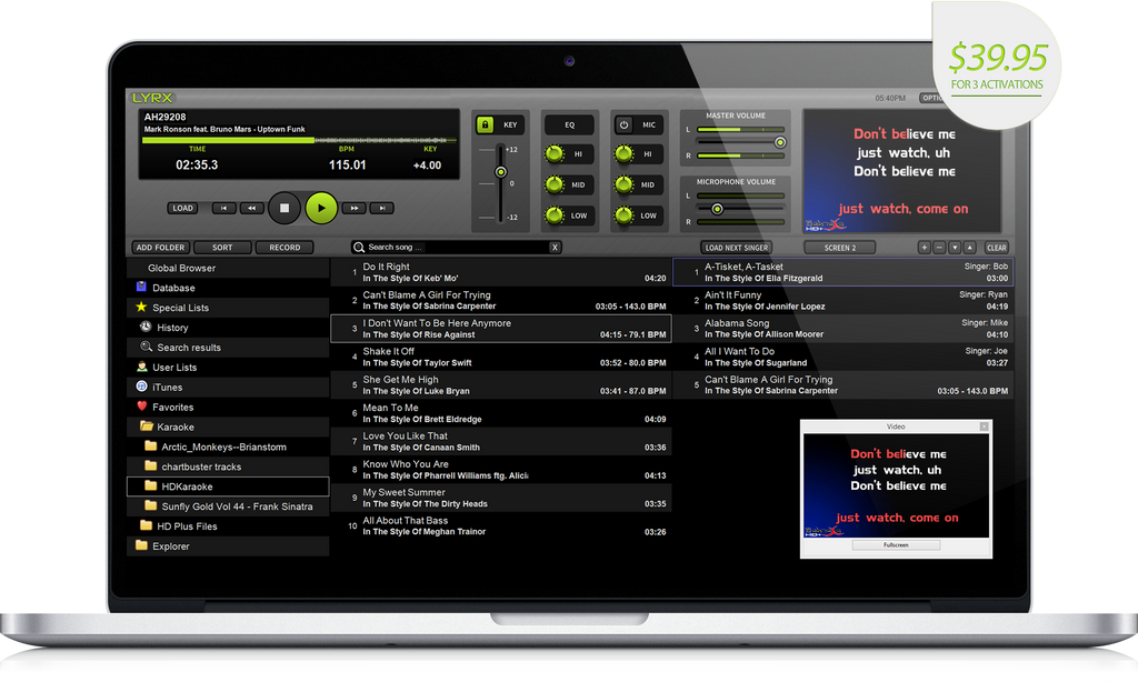 Professional Karaoke Software MAC