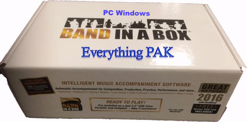 Band in a box (BIAB) Everything pak windows