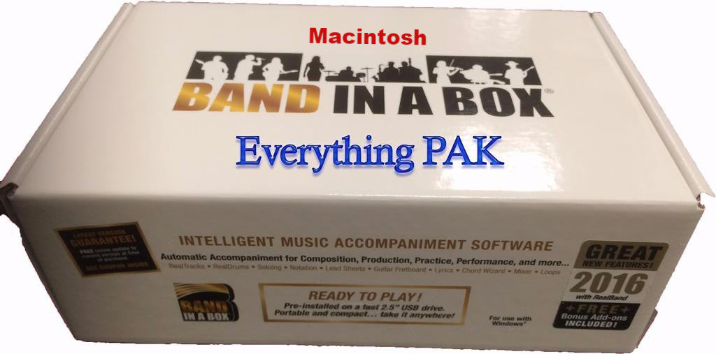 Band in a Box (BIAB) Everything Pak Mac